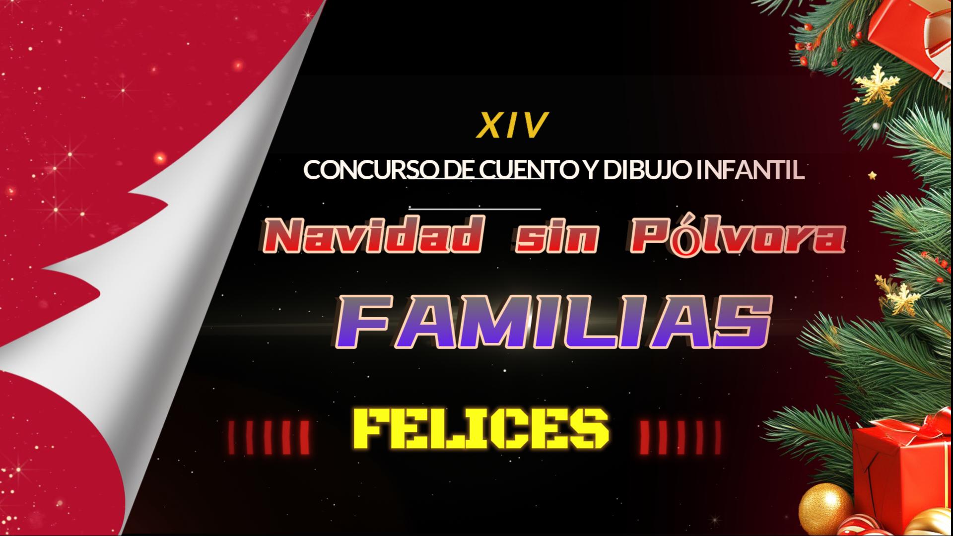 El 13 de diciembre se realiza la premiación del XIV Concurso de Cuento y Dibujo Navidad Sin Pólvora, Familias Felices 2024